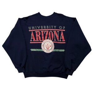 Vintage 80s 90s University of Arizona Sweatshirt Mens Size XL Crewneck Blue